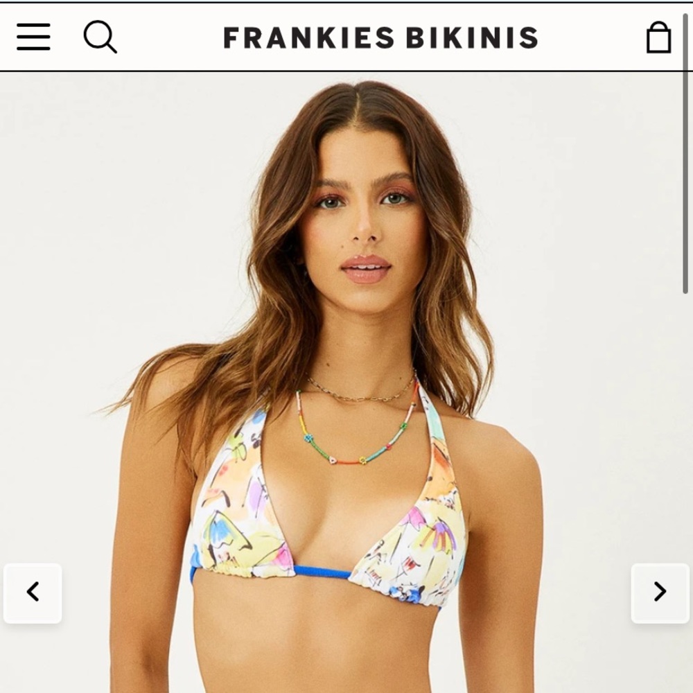 Frankie’s Bikinis Harlow Terry Halter Bikini Top